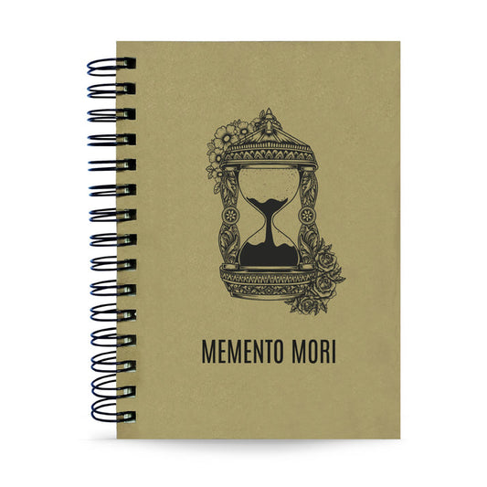 Agenda Semanal Datada 2026 Memento Mori Ampulheta 120 Fls 90g A5