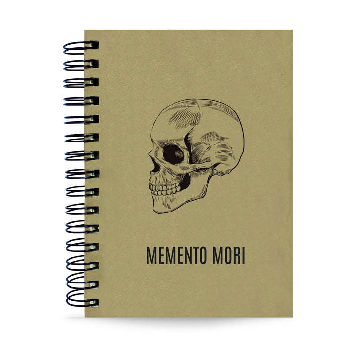 Agenda Semanal Datada 2026 Memento Mori Caveira 120 Fls 90g A5