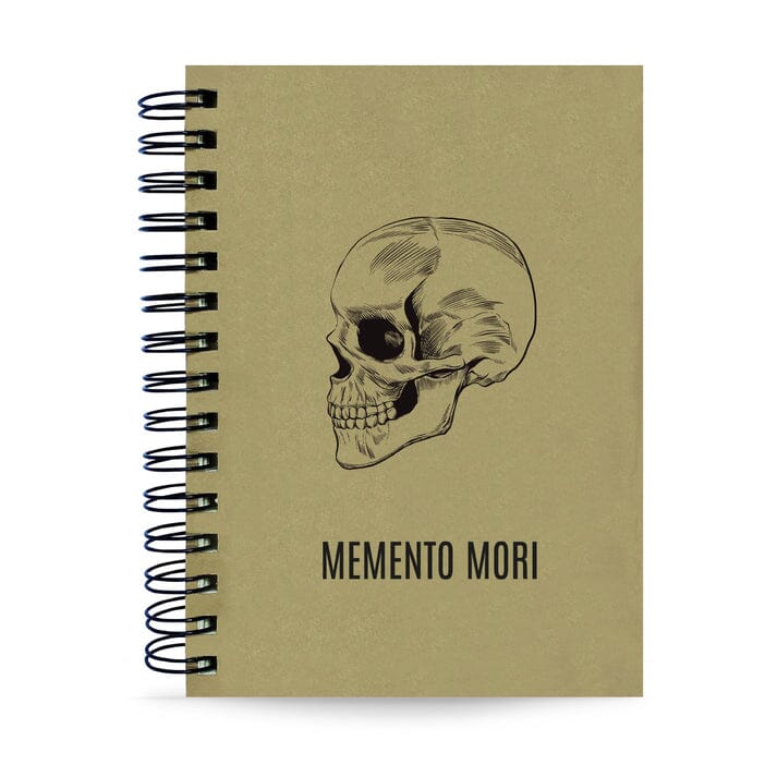 Agenda Semanal Datada 2027 Memento Mori Caveira 120 Fls 90g A5
