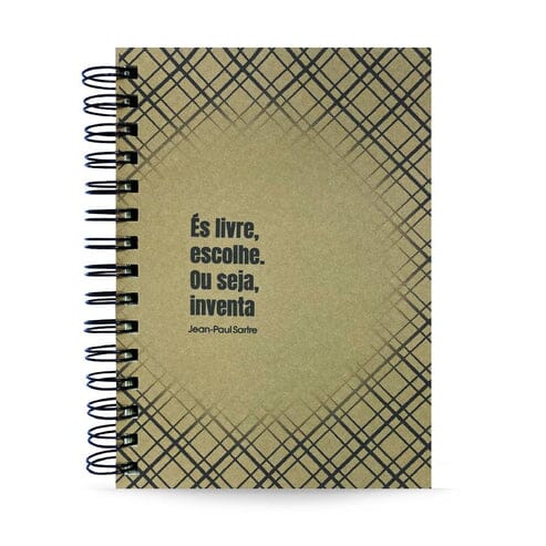 Agenda Diária Datada 2026 Sartre És Livre 212 Fls 75g A5