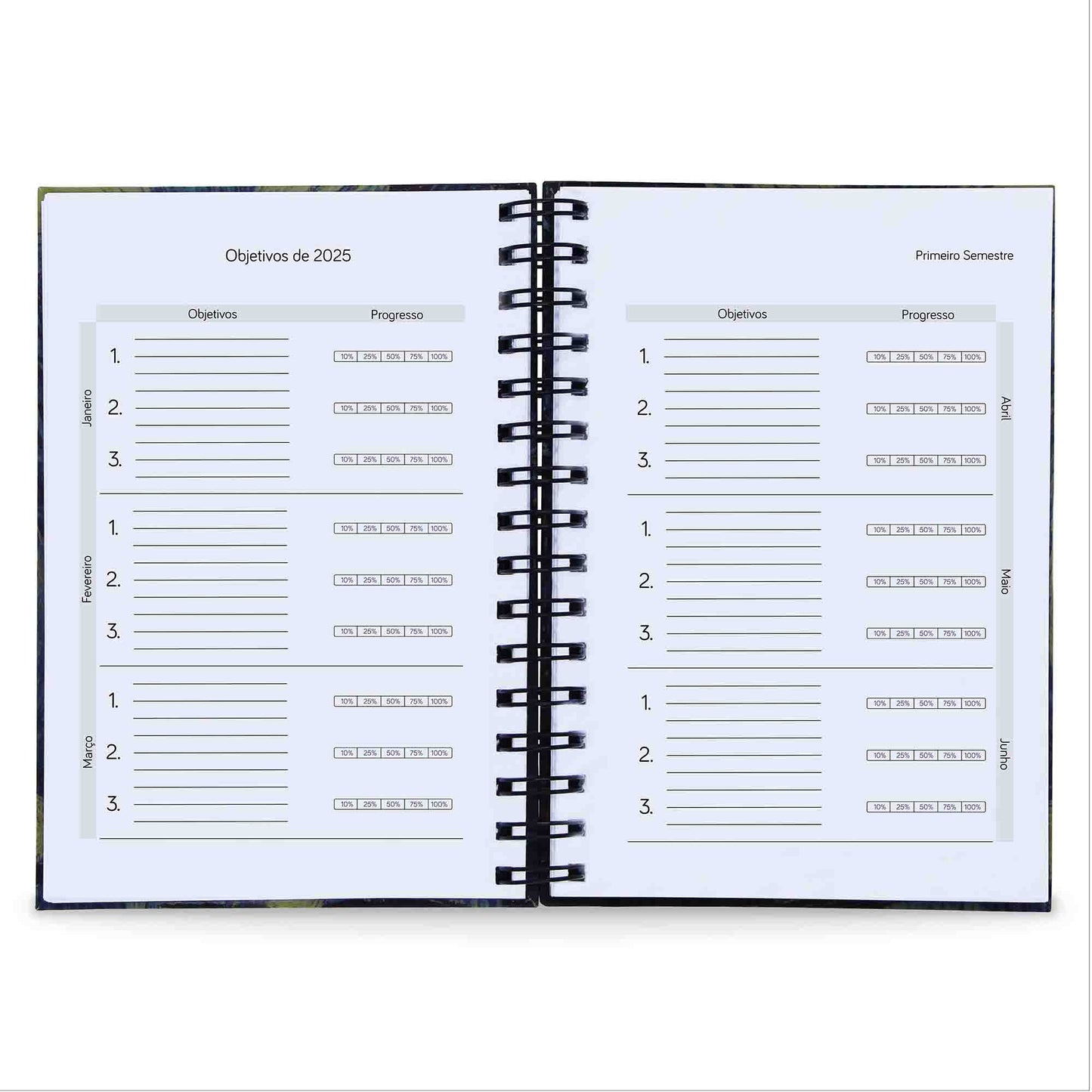 Agenda Diária Datada 2025 Memento Mori Caveira 212Fls 75g A5