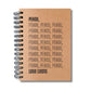 Planner Semanal Penso Logo Existo Capa Dura 156 Folhas A5 21x15cm