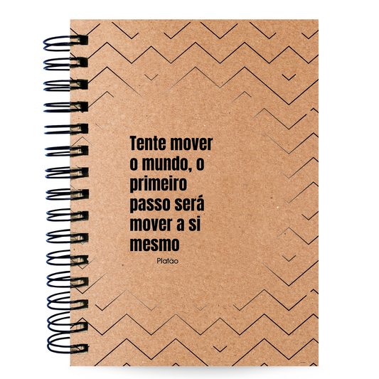 Caderno Pautado Filosofia 125 Folhas 90g A5 Platão Mover o Mundo