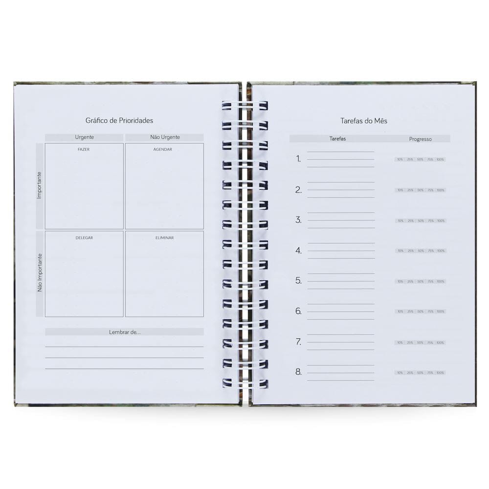 Agenda Semanal Datada 2025 Amendoeira 120 Fls 90g A5