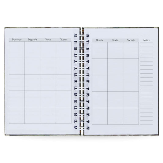 Agenda Semanal Datada 2025 Homem Vitruviano 120 Fls 90g A5