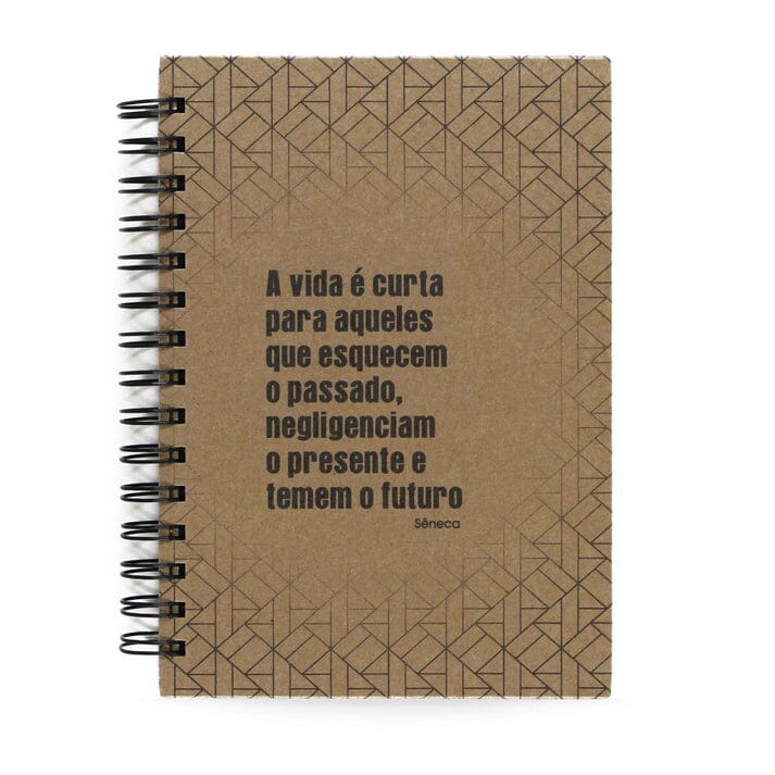 Agenda Semanal Datada 2025 Sêneca A Vida é Curta 120 Fls 90g A5
