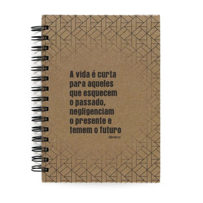 Agenda Diária Datada 2026 Sêneca A Vida é Curta 212 Fls 75g A5