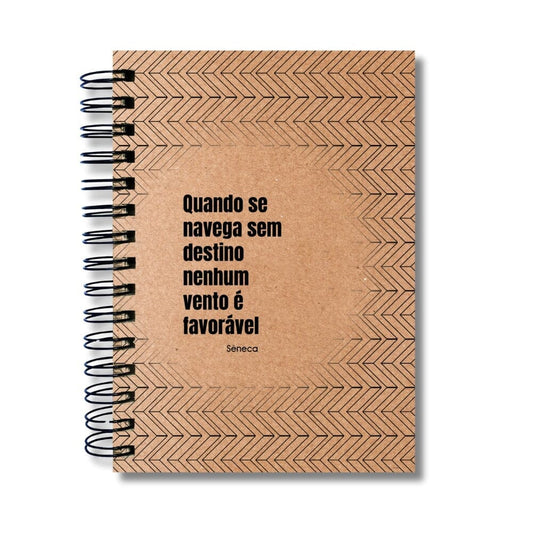 Caderno Pautado Estoicismo 125 Folhas 90g A5 Sêneca Destino