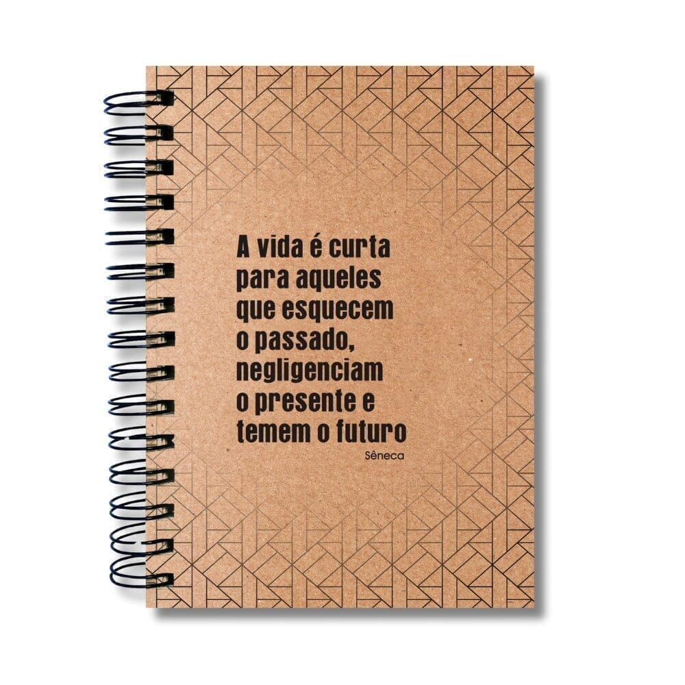 Agenda Diária Pautada Datada 2026 Sêneca A Vida é Curta A5