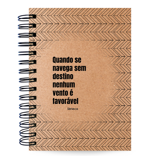 Caderno Pautado Estoicismo 125 Folhas 90g A5 Sêneca Destino