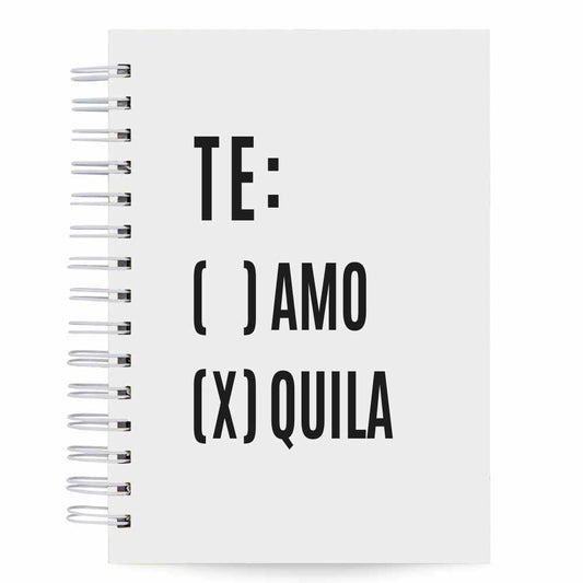 Caderno Tequila Capa Dura 125 Folhas 90g Pautado A5