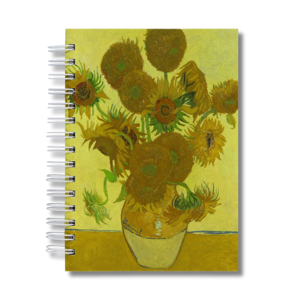 Caderno Pautado 125 Folhas 90g A5 Van Gogh Girassóis