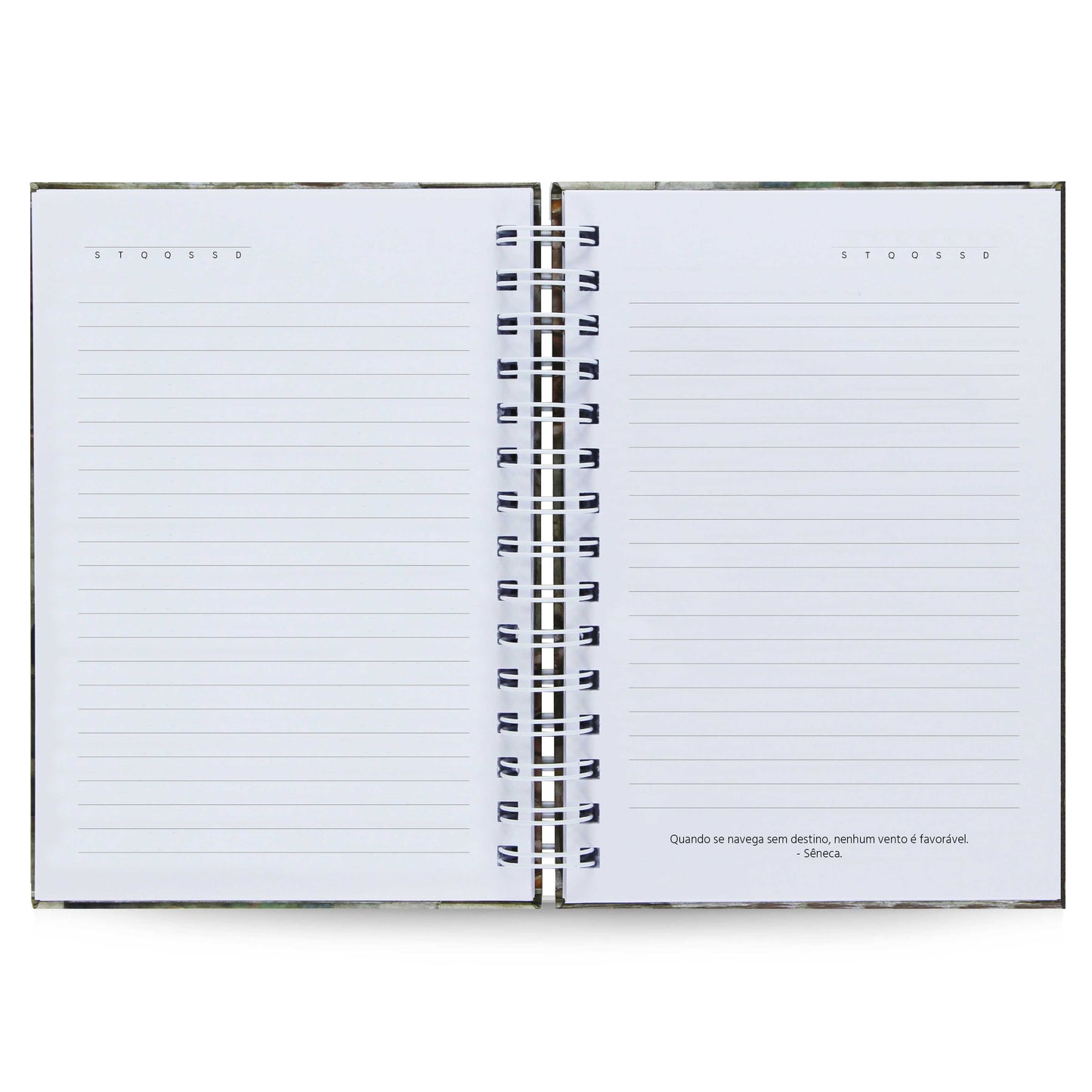 Caderno Pautado Creme Capa Dura Toque Aveludado 125 Fls 90g A5