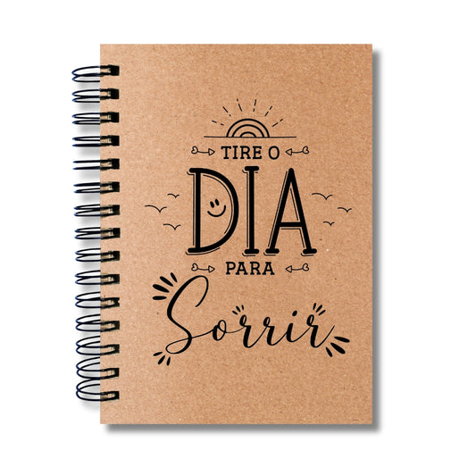 Caderno Sem Pautas Capa Dura 100 Fls 200 Pág A5 Sorria