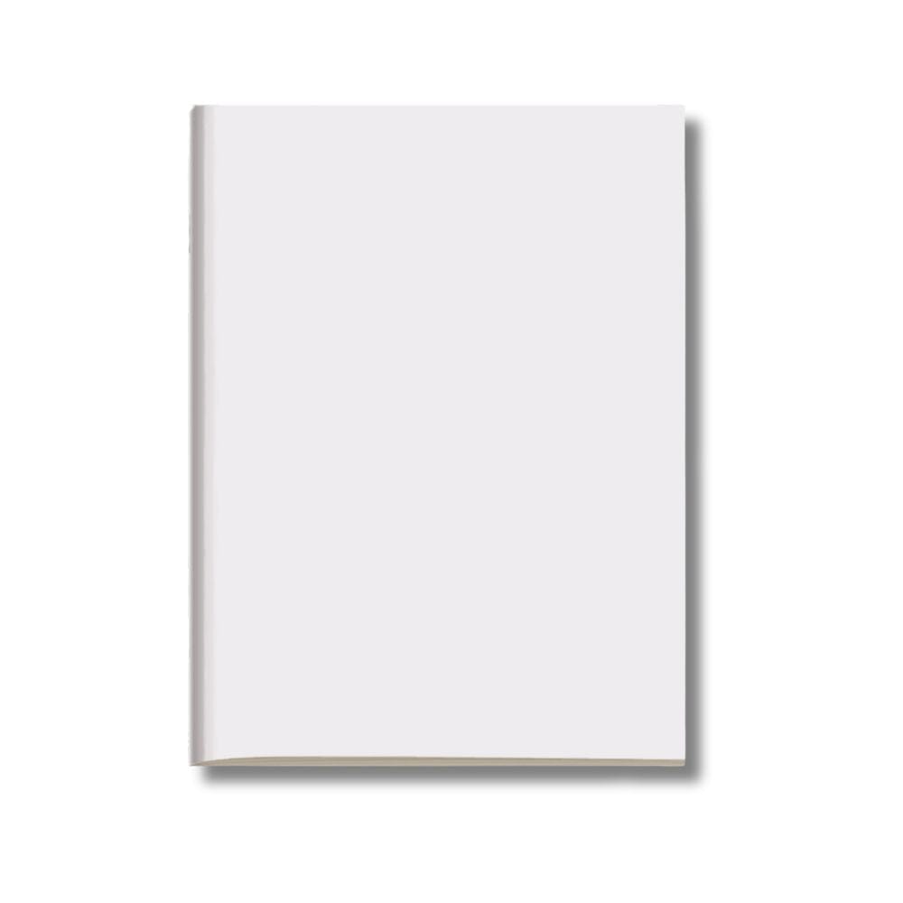 Kit 6x Cadernetas Sem Pauta Capa Flex 40 Pág Pólen A5 Branco