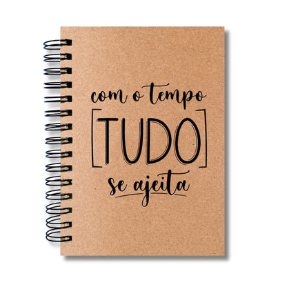 Caderno Sem Pautas Capa Dura 100 Fls 200 Pág A5 Com O Tempo