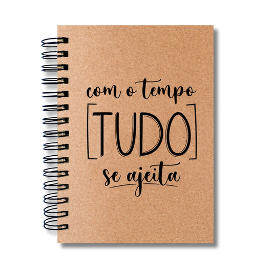 Caderno Sem Pautas Capa Dura 100 Fls 200 Pág A5 Com O Tempo