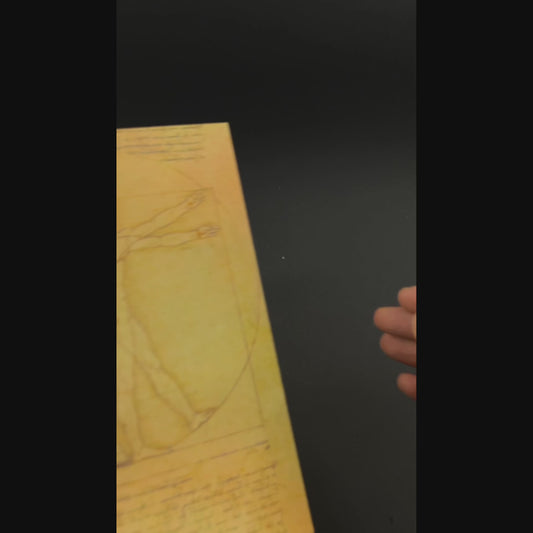 Caderno Sem Pautas Capa Dura A5 Homem Vitruviano