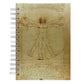Caderno de Desenho Sketchbook 50 Folhas 180g Homem Vitruviano A5