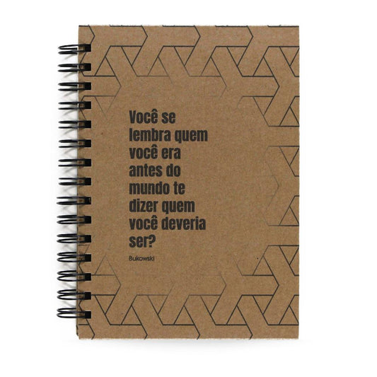 Caderno Bukowski "Você Se Lembra" Capa Dura 125 Fls 90g A5