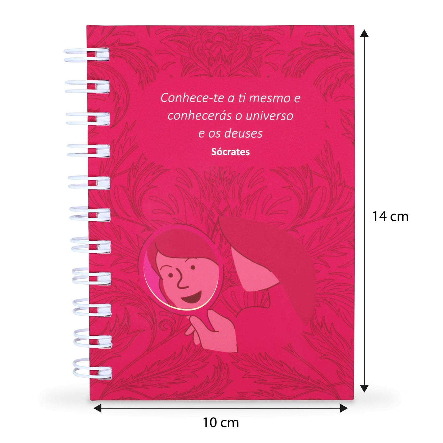 Caderneta do Autoconhecimento - Capa Dura, Toque Aveludado, 10x14cm, 60 Folhas