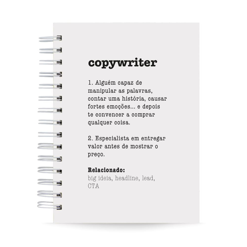 Caderno Copywriter Capa Dura 125 Folhas 90g Pautado A5