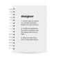 Caderno Pautado 125 Folhas 90g A5 Profissões Designer