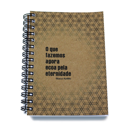 Planner Semanal Estoicismo 52 Semanas Capa Kraft + BÔNUS Bloco Planejador Diário