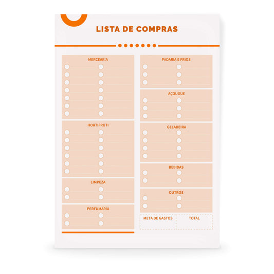 Destacável Lista de Compras A5