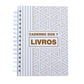 Planner de Leitura Capa Dura Toque Aveludado, 220 Páginas, 21x14,8cm