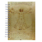 Caderno Pautado 125 Folhas 90g A5 Obras de Arte Homem Vitruviano