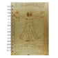 Kit 3x Caderno Pautado 125 Folhas 90g A5 Obras de Arte Da Vinci