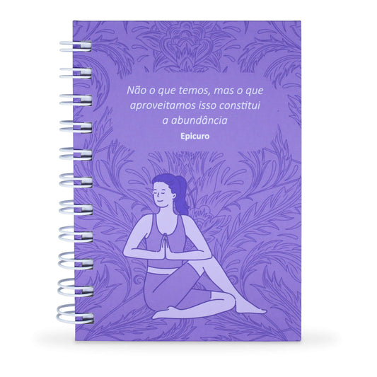 Caderno da Gratidão Feminino - Capa Dura e Toque Aveludado