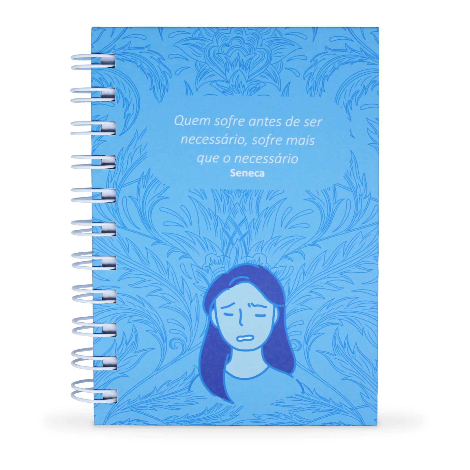 Caderno da Ansiedade Feminino - Capa Dura e Toque Aveludado