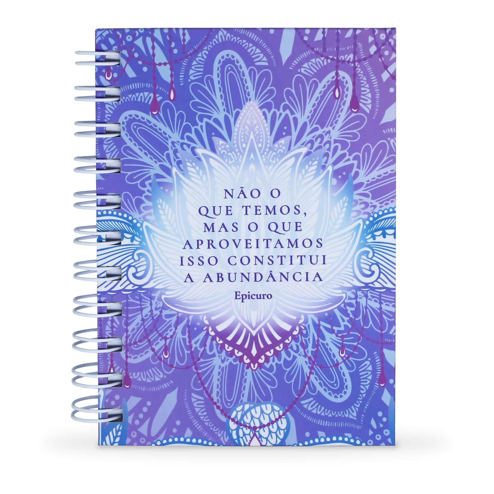 Caderno da Gratidão Mandala - Capa Dura e Toque Aveludado