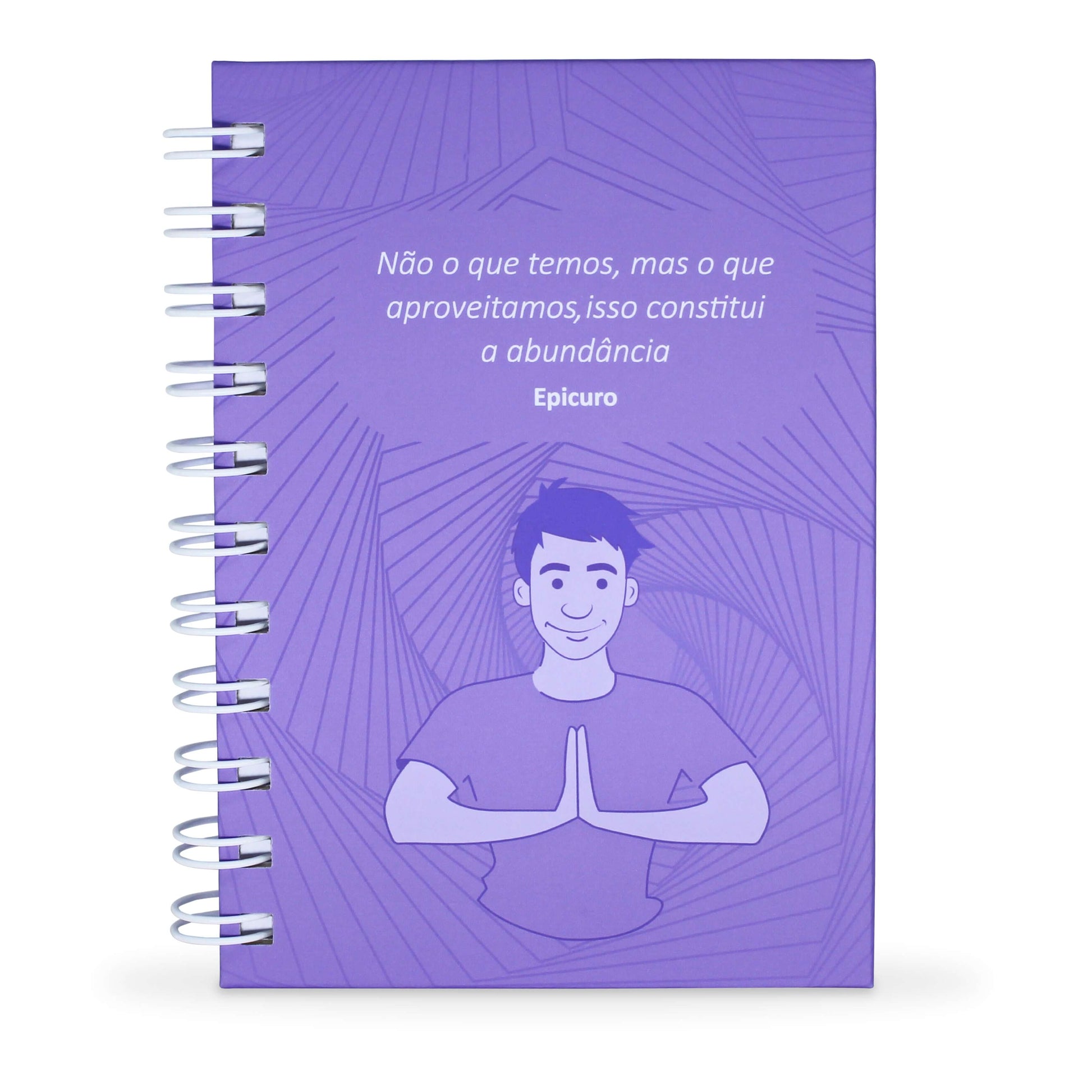 Caderno da Gratidão Masculino - Capa Dura e Toque Aveludado