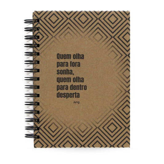 Planner Semanal Jung "Desperte" Capa Dura, 156 Folhas, 52 Semanas, 21x15cm