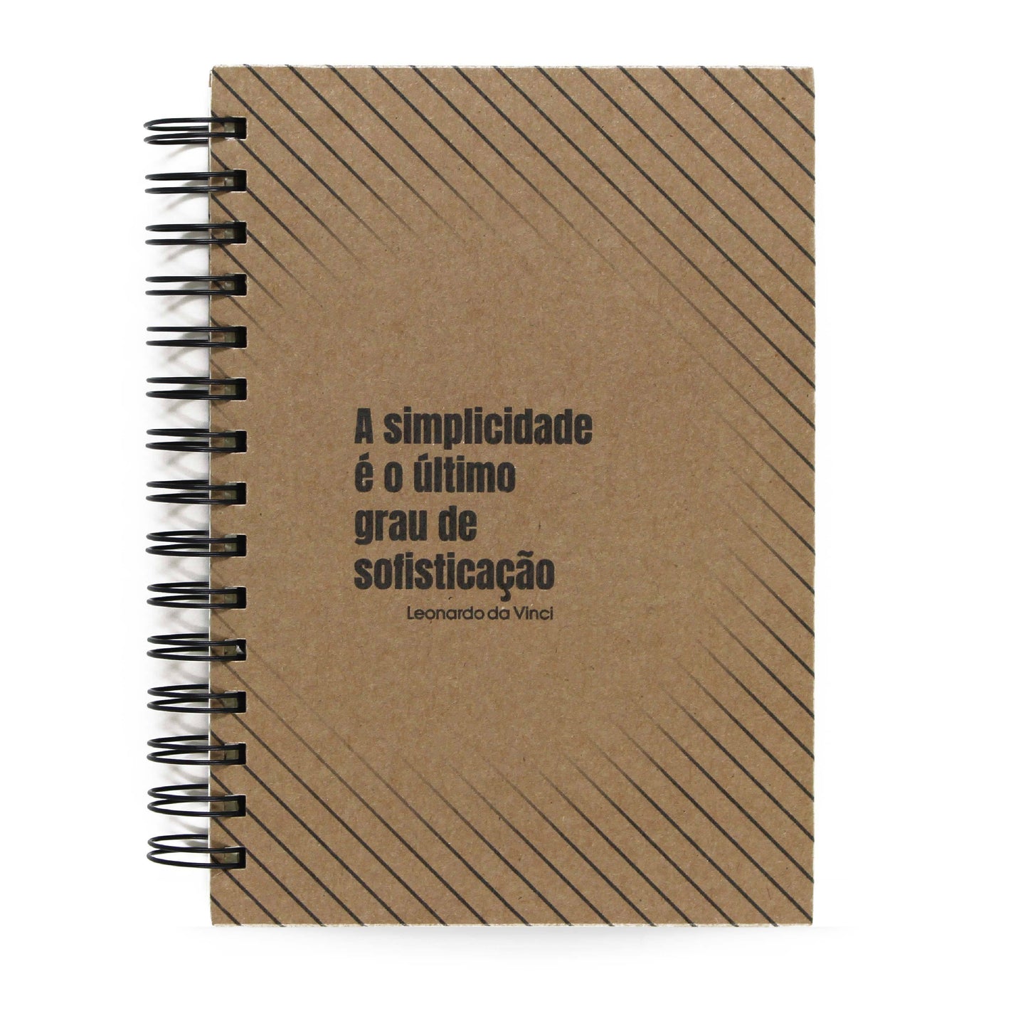 Caderno Leonardo Da Vinci "Simplicidade" Capa Dura 125 Fls 90g A5