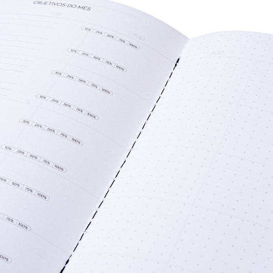 Caderno Bússola: 48 Perguntas Para Organização Mental - Capa Kraft, Costurado