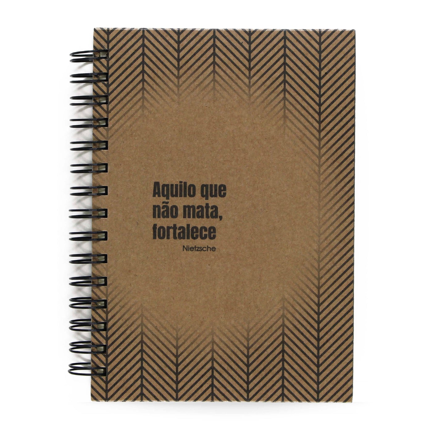 Caderno Nietzsche "O Que Não Mata Fortalece" Capa Dura 125 Fls 90g A5
