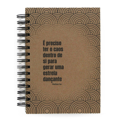 Caderno Nietzsche Capa Dura "Caos" 125 Fls 90g A5