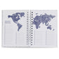 Planner de Viagens "Caderno dos 7 Destinos", Capa Dura e Toque Aveludado, 122 Fls.