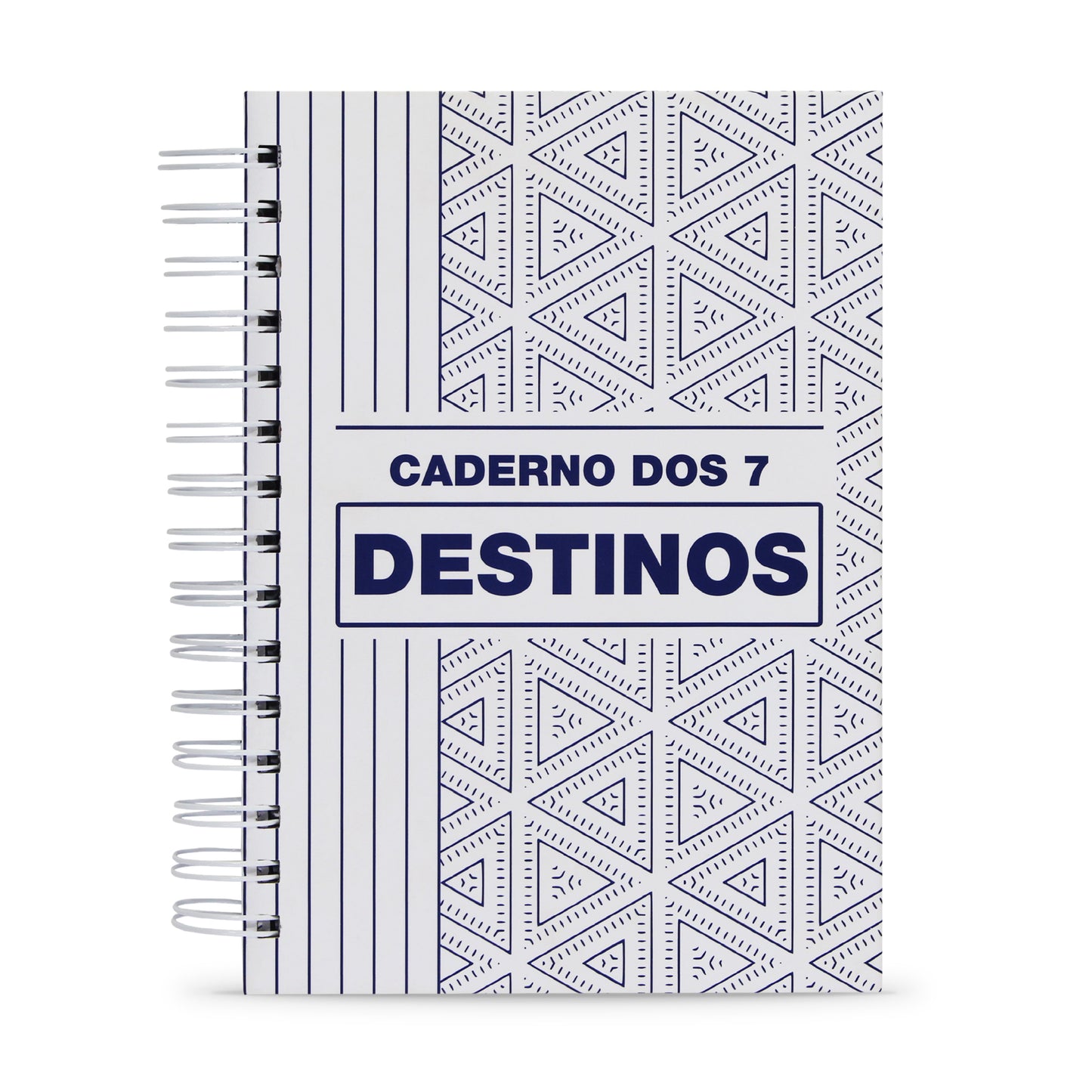Planner de Viagens "Caderno dos 7 Destinos", Capa Dura e Toque Aveludado, 122 Fls.