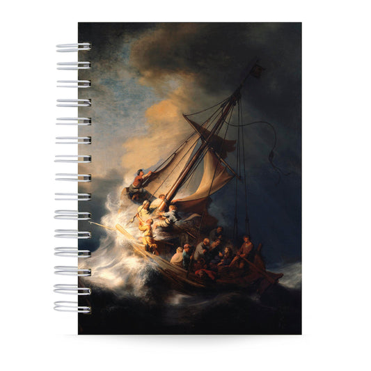 Caderno Rembrandt Tempestade Capa Dura 125 Folhas Tamanho A5