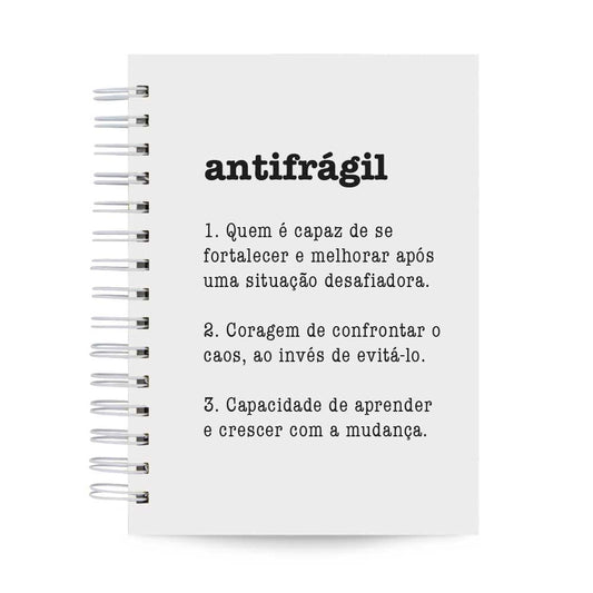 Caderno Significado Antifrágil Capa Dura 125 Folhas 90g Pautado A5