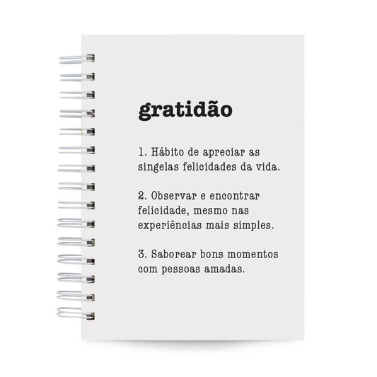 Planner Semanal Significado Gratidão Capa Dura 156 Fls A5 21x15cm